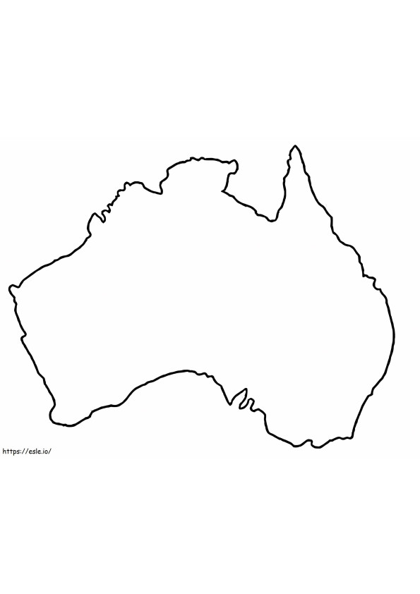 Outline Map Of Australia