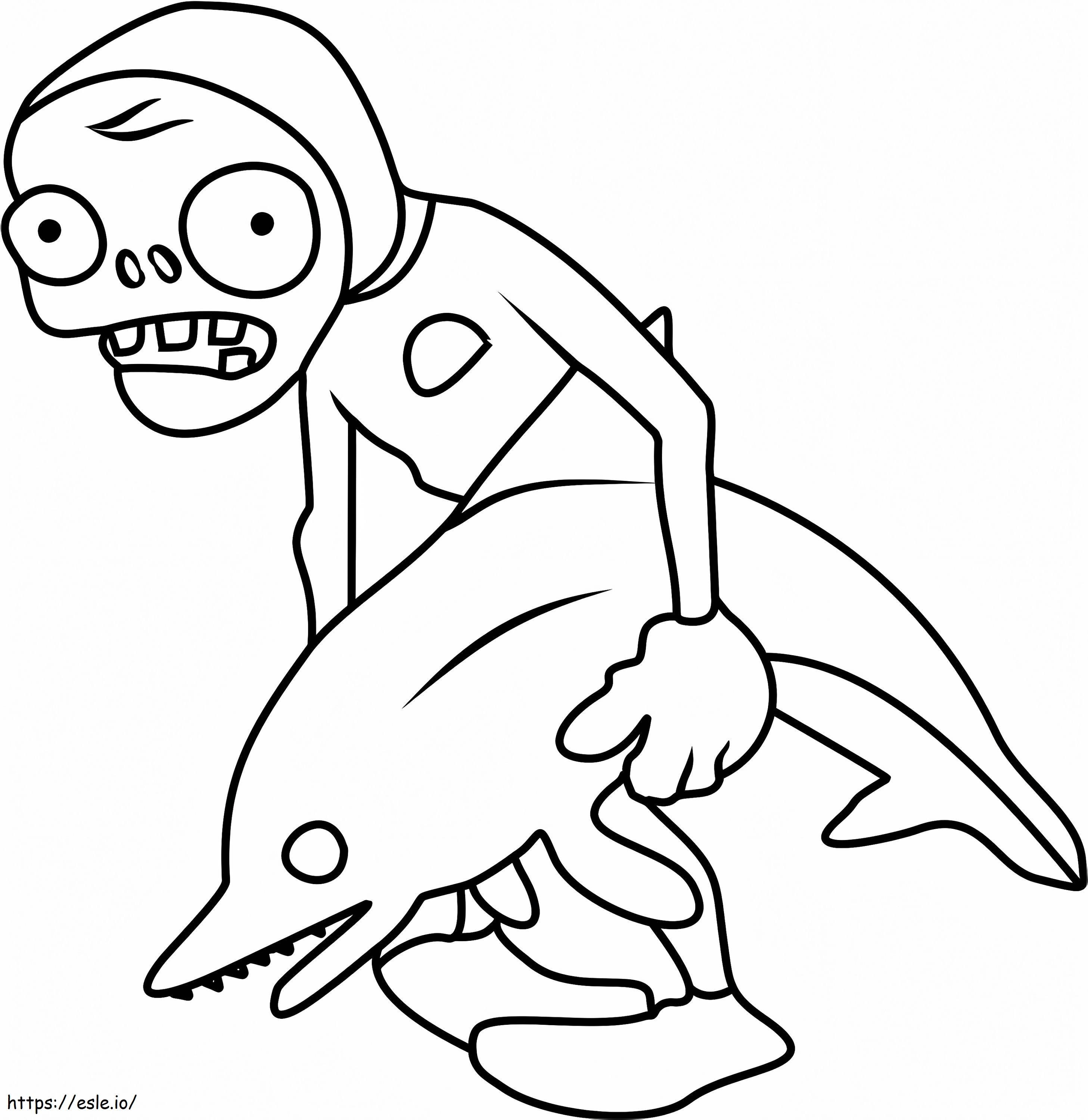 1530496545 Delphinreiter Zombie1 ausmalbilder