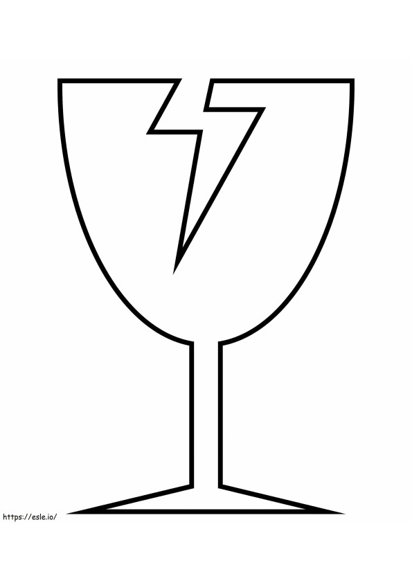 Broken Glass coloring page