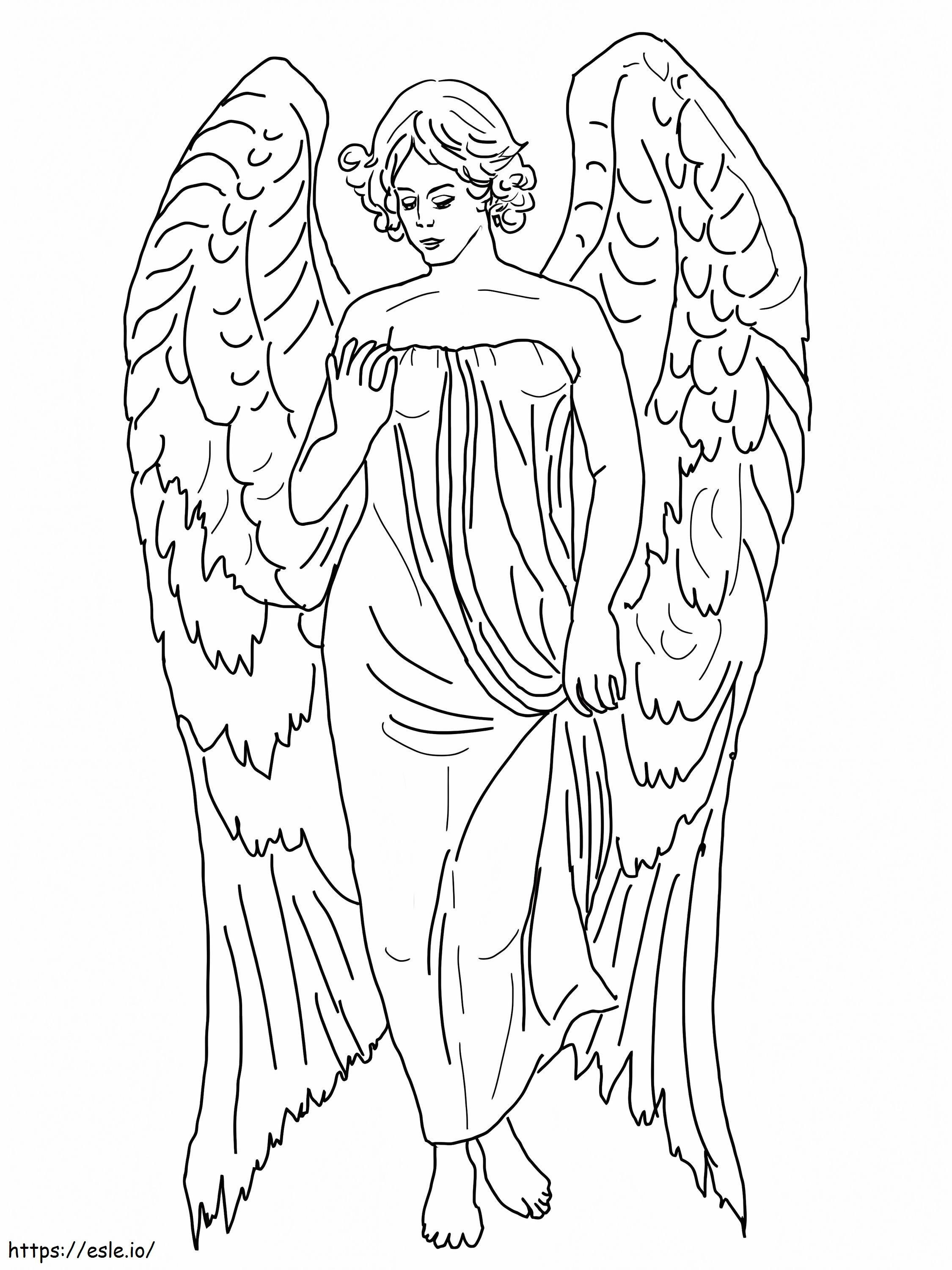 Guardian Angel coloring page