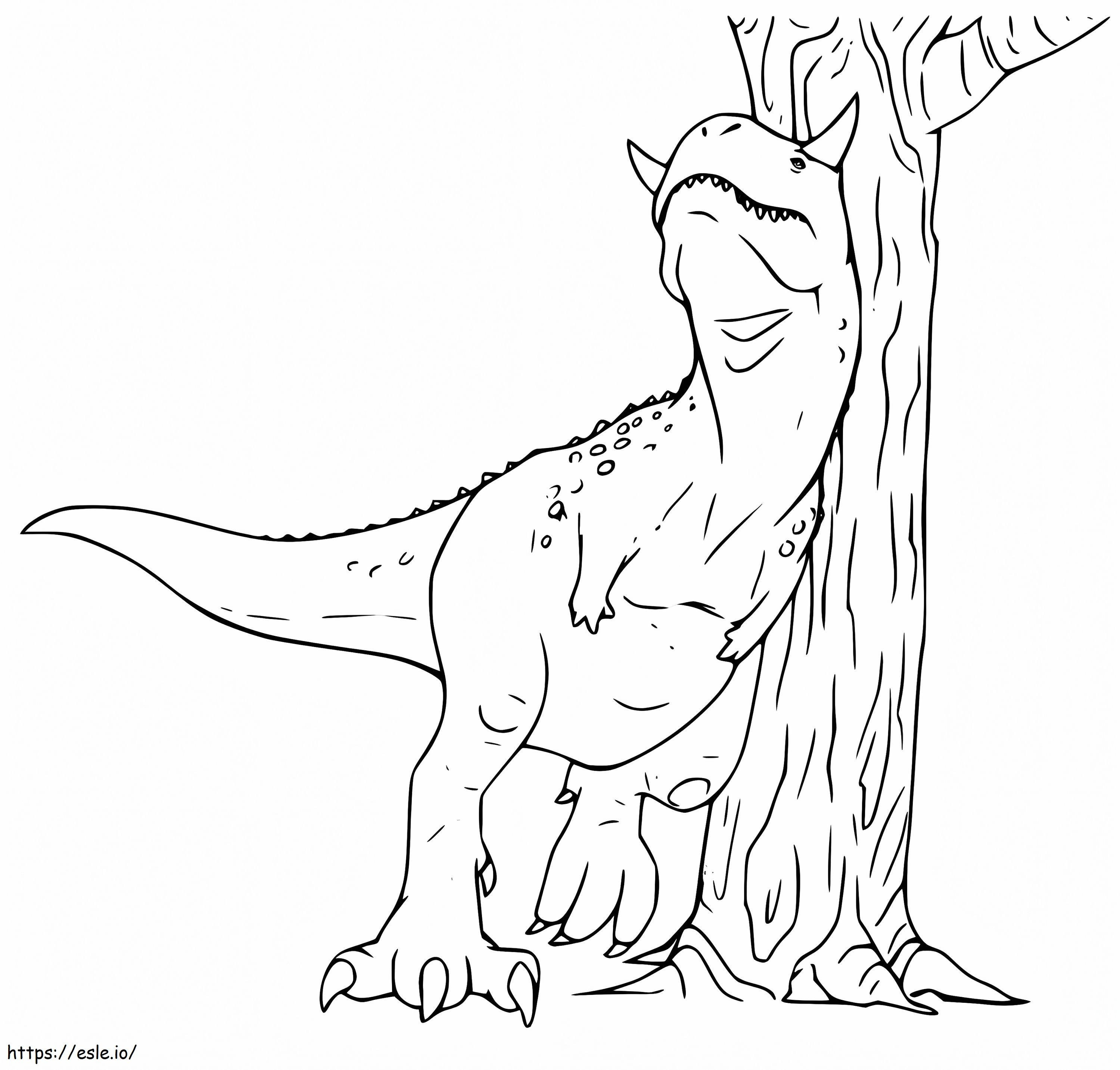 Printable Carnotaurus coloring page