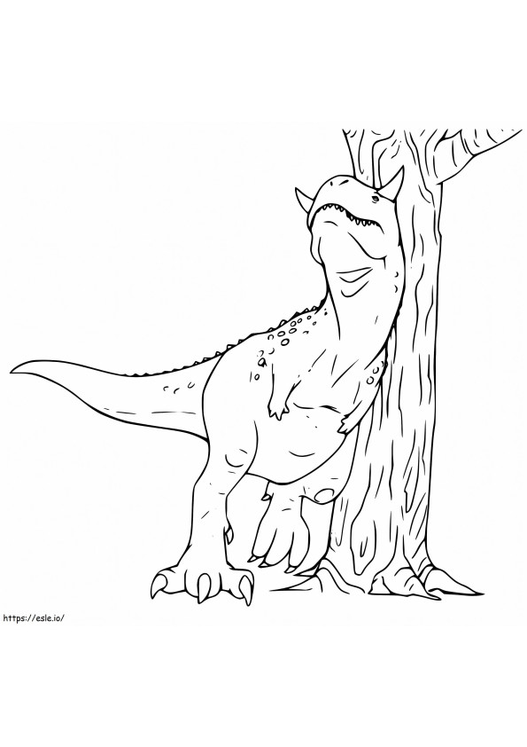 Afdrukbare Carnotaurus kleurplaat kleurplaat