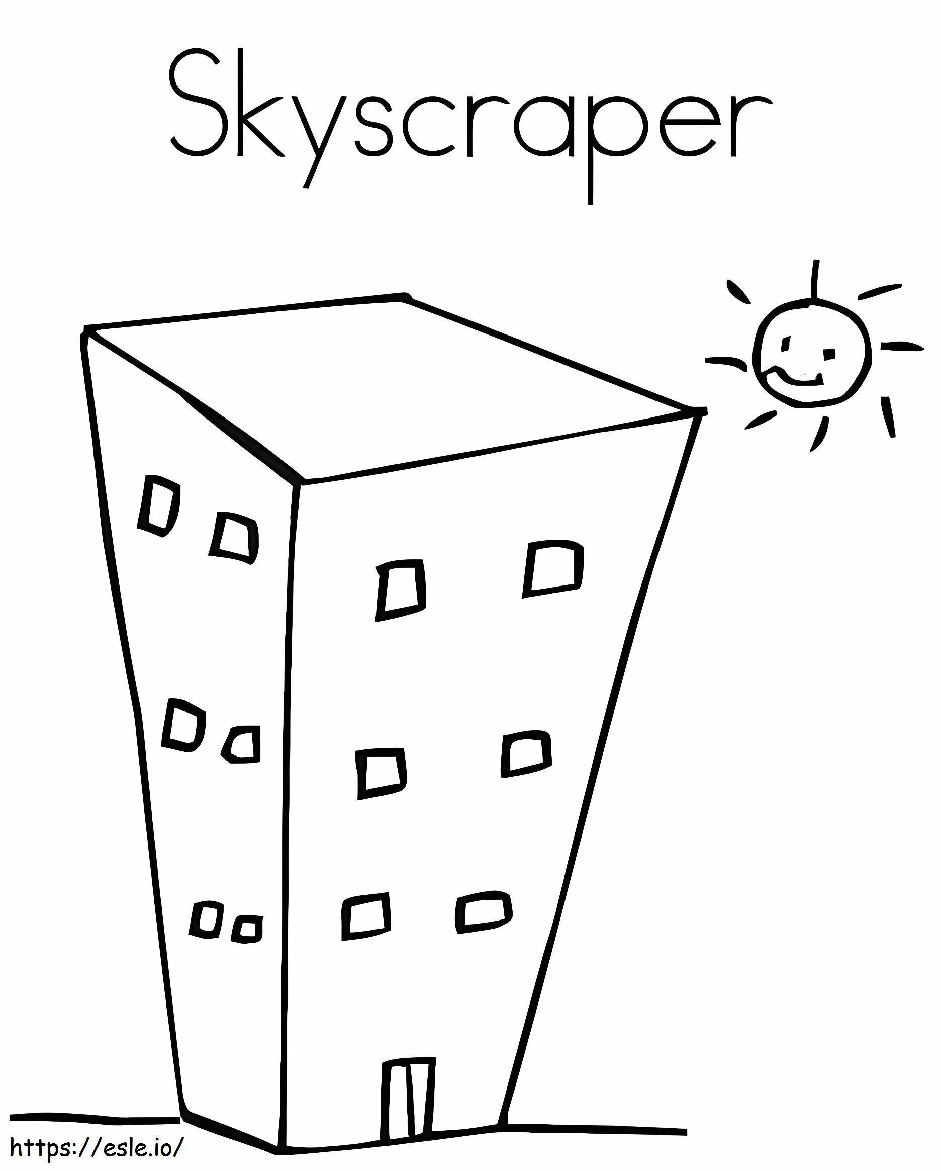 Skyscraper Free Printable coloring page