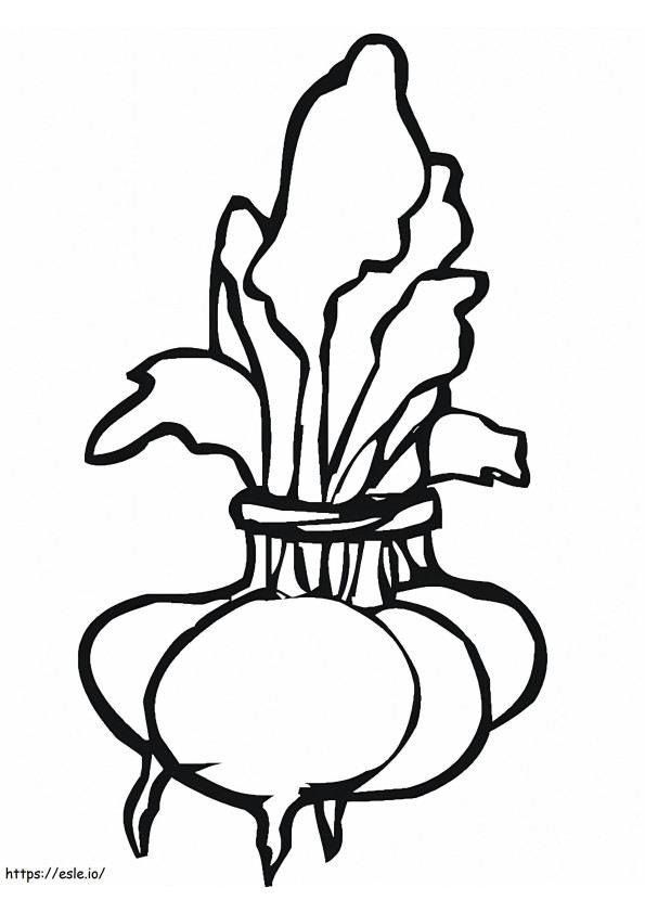 Beetroot Printable coloring page