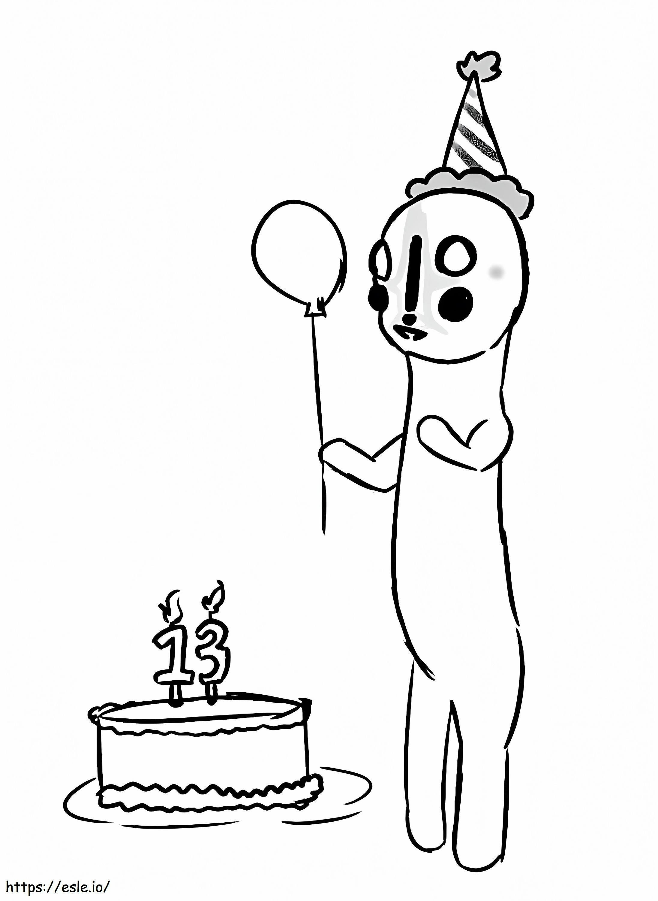 Scp 173 Birthday coloring page