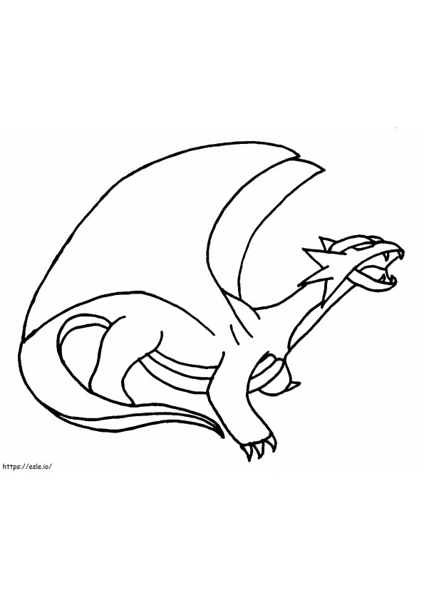 Salamence 1 coloring page