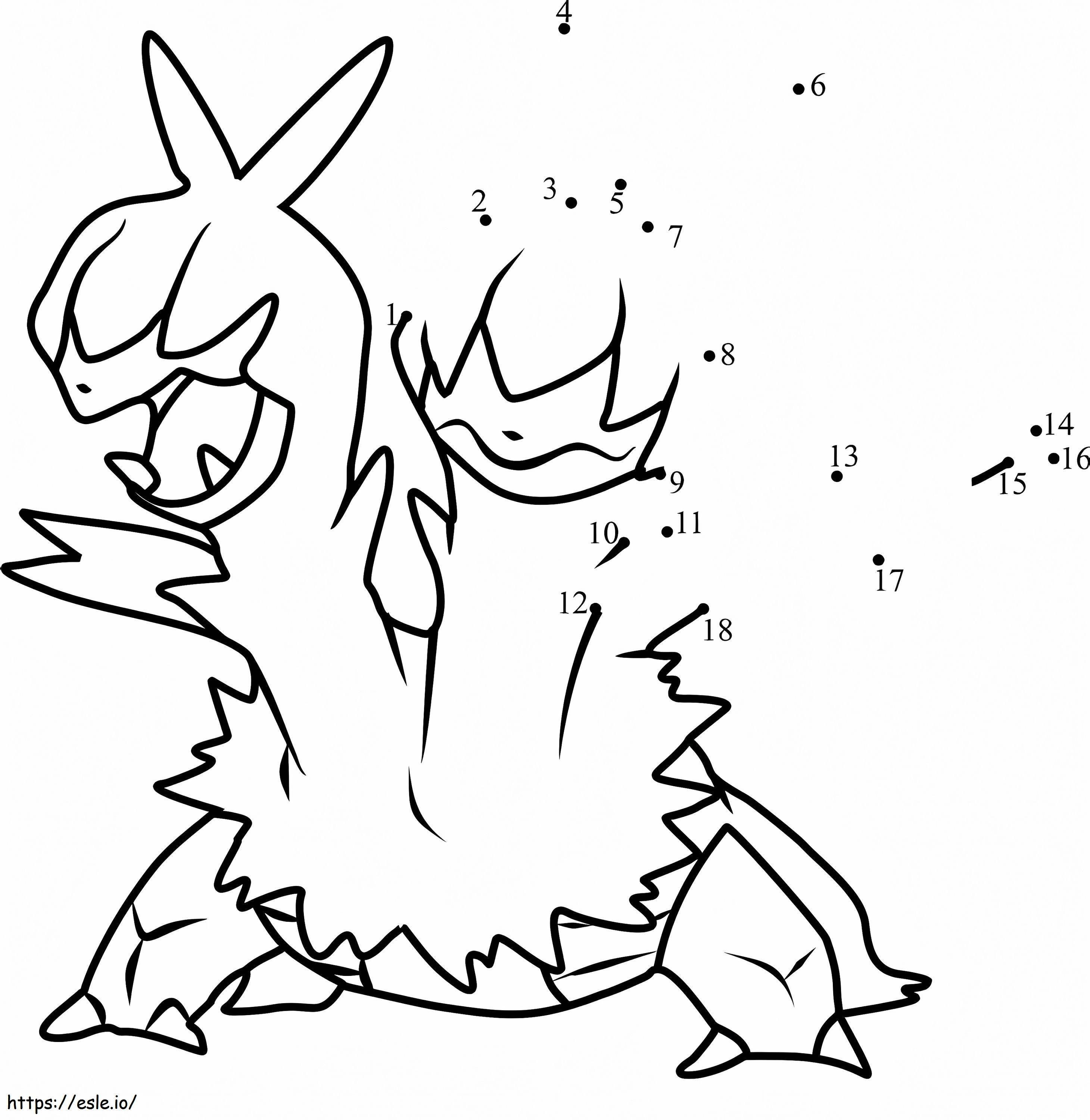 Zweilous Pokemon Punkt zu Punkt ausmalbilder