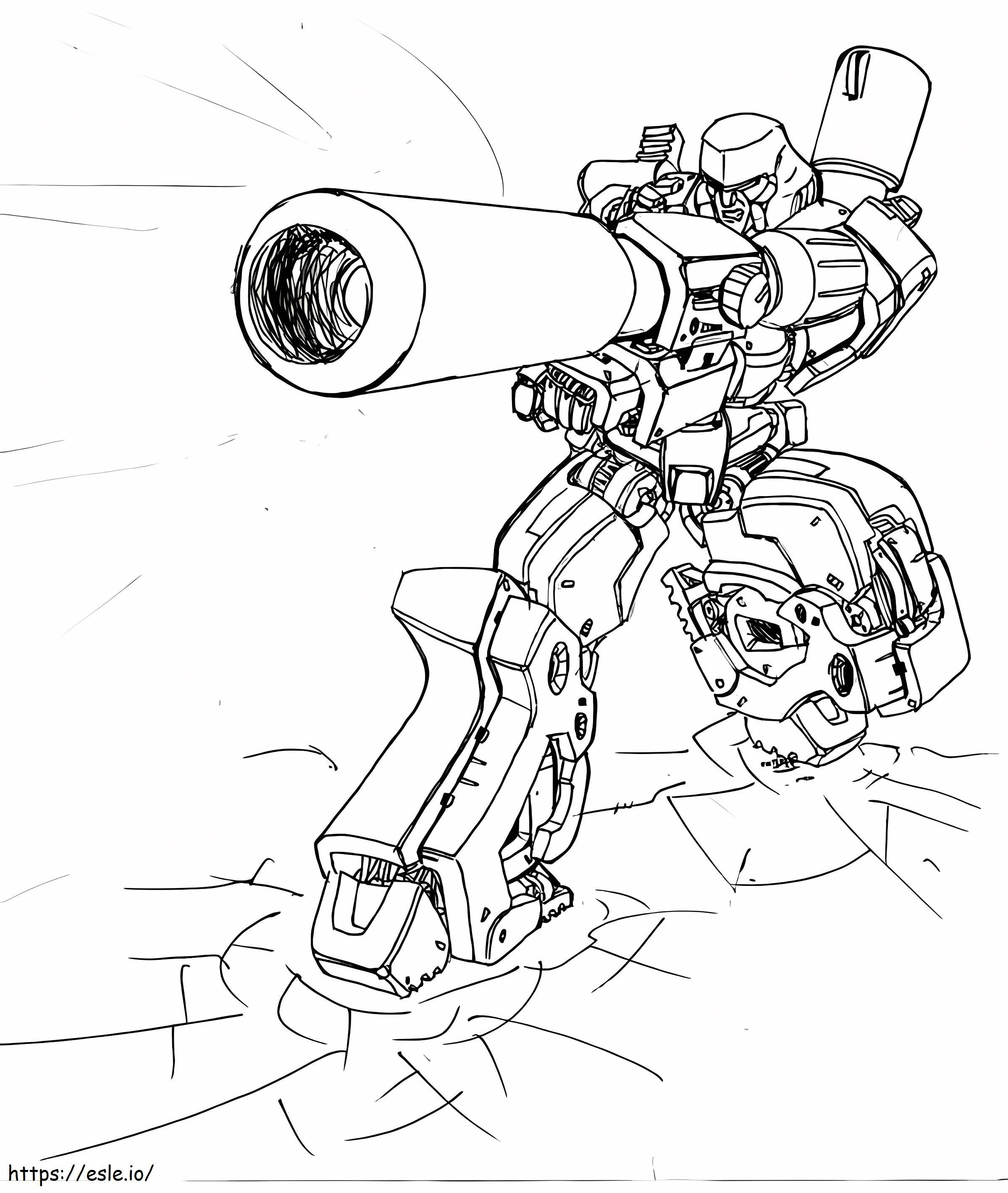 Megatron And Big Cannon coloring page