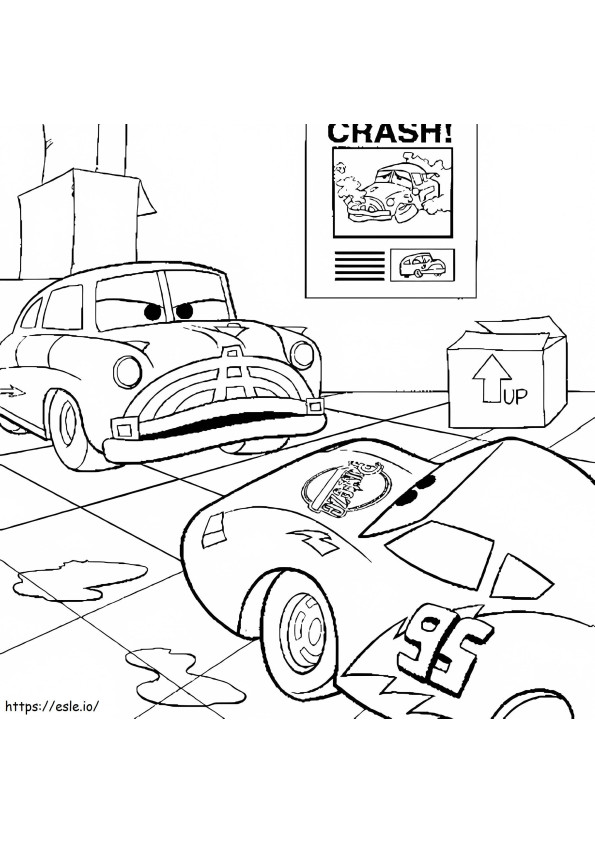 1540785665 Free Lightning Mcqueen coloring page
