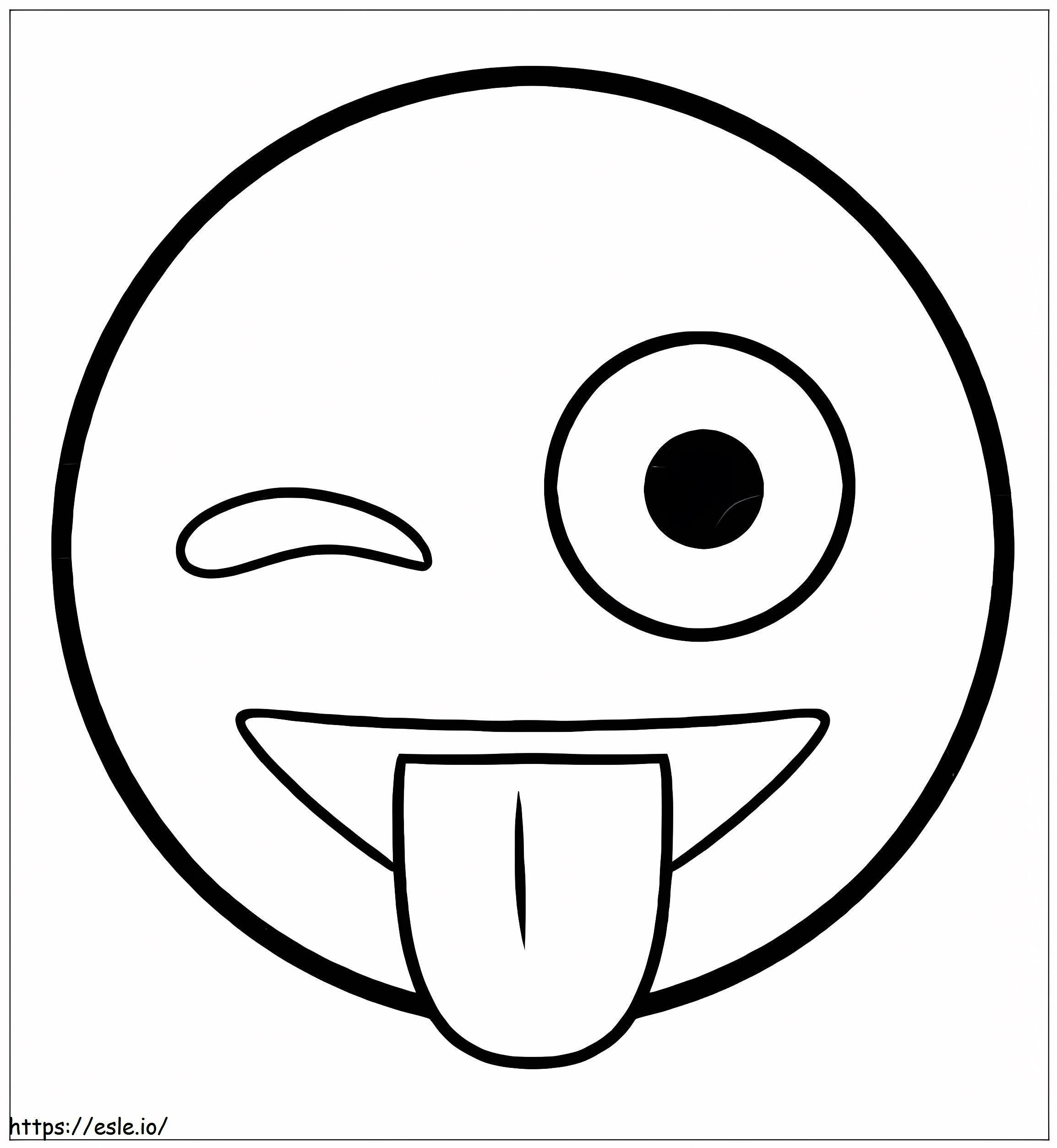 Funny Smiley Face coloring page