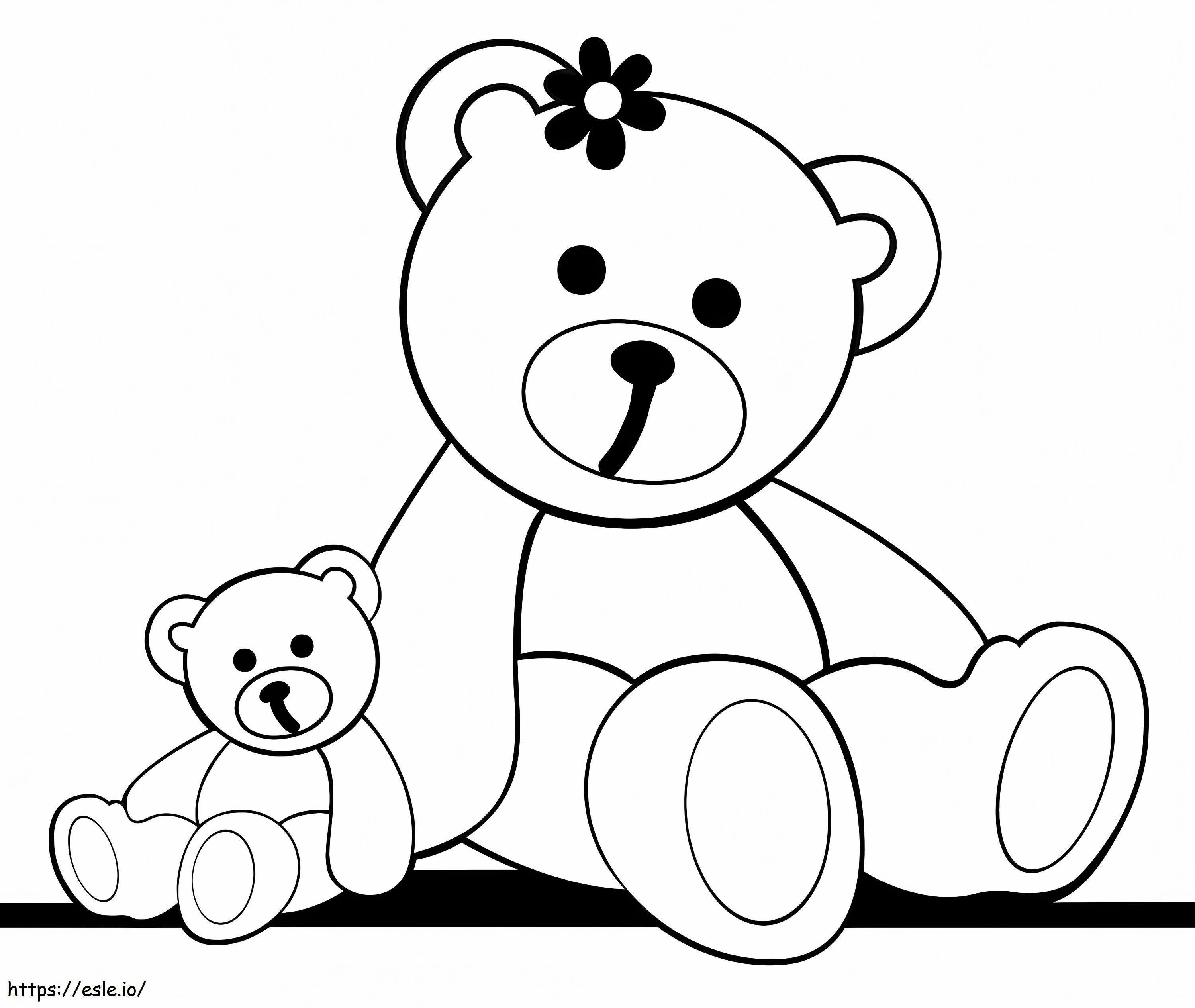 Teddy Bears coloring page