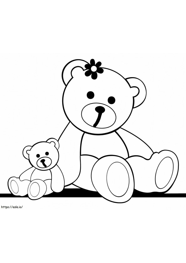Boneka beruang Gambar Mewarnai