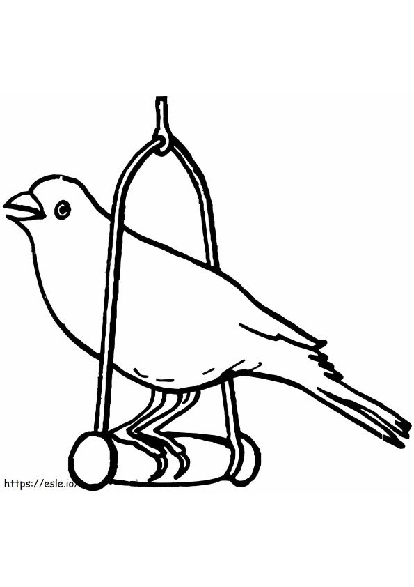 Simple Canary coloring page