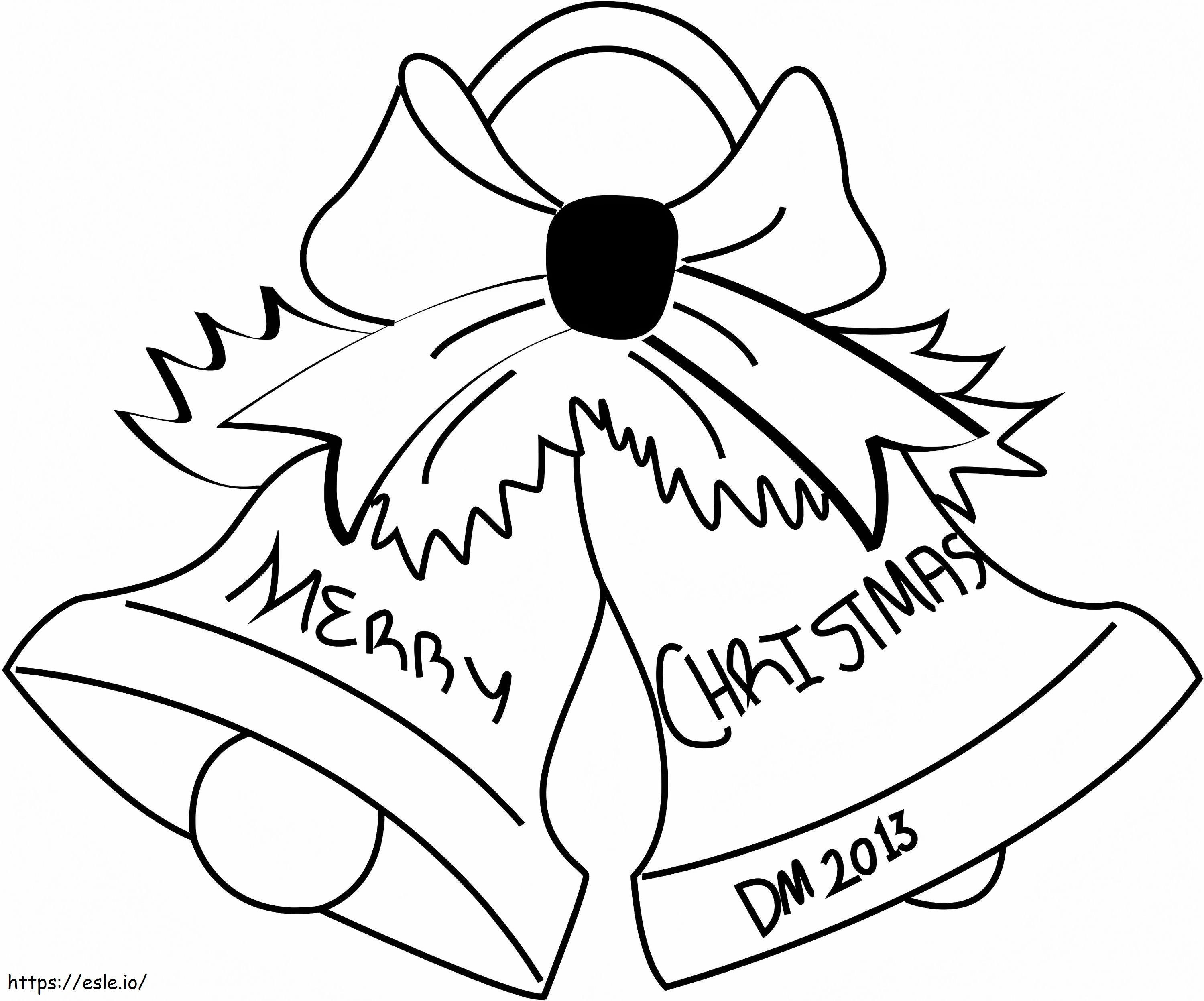 Two Merry Christmas coloring page