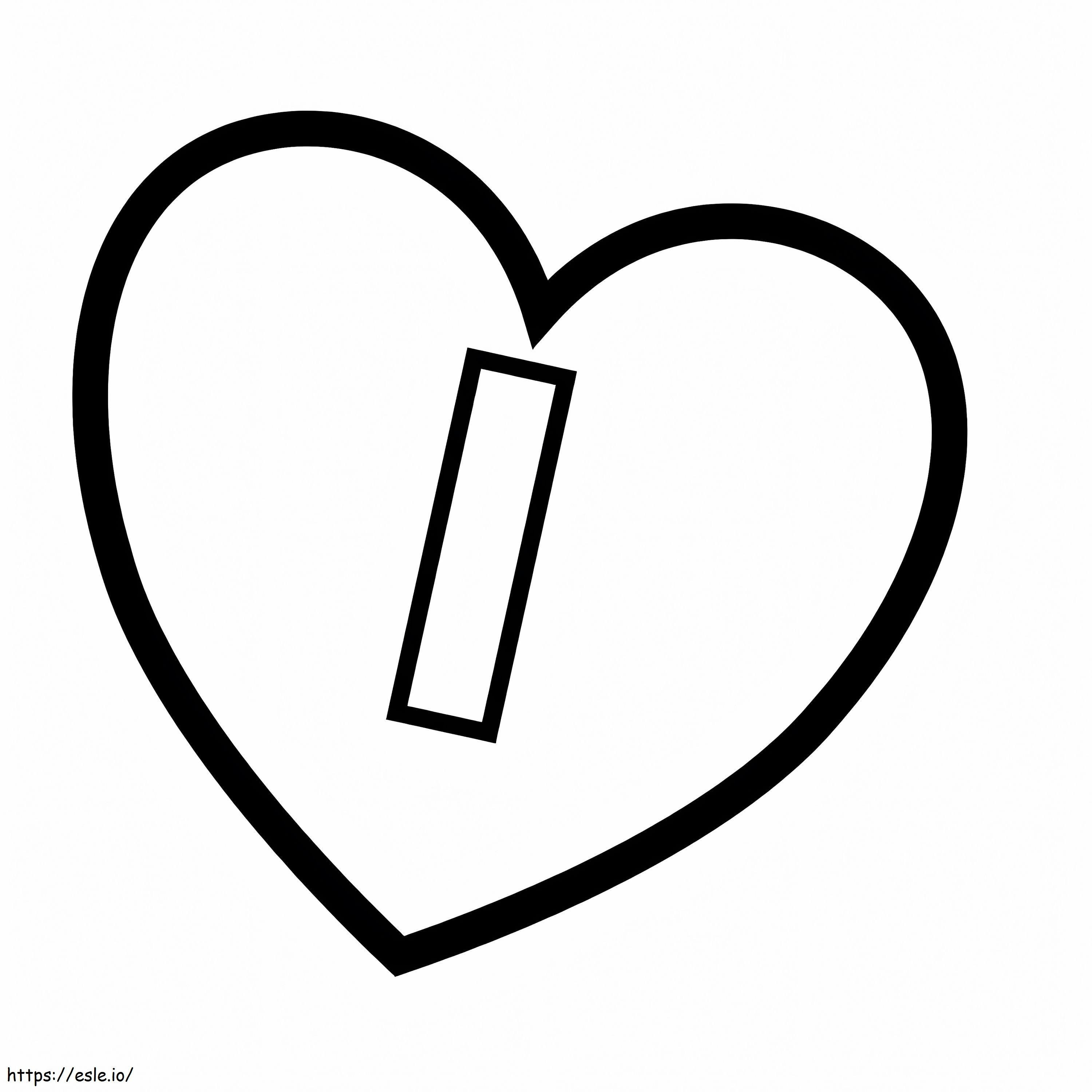 Letter I 2 coloring page