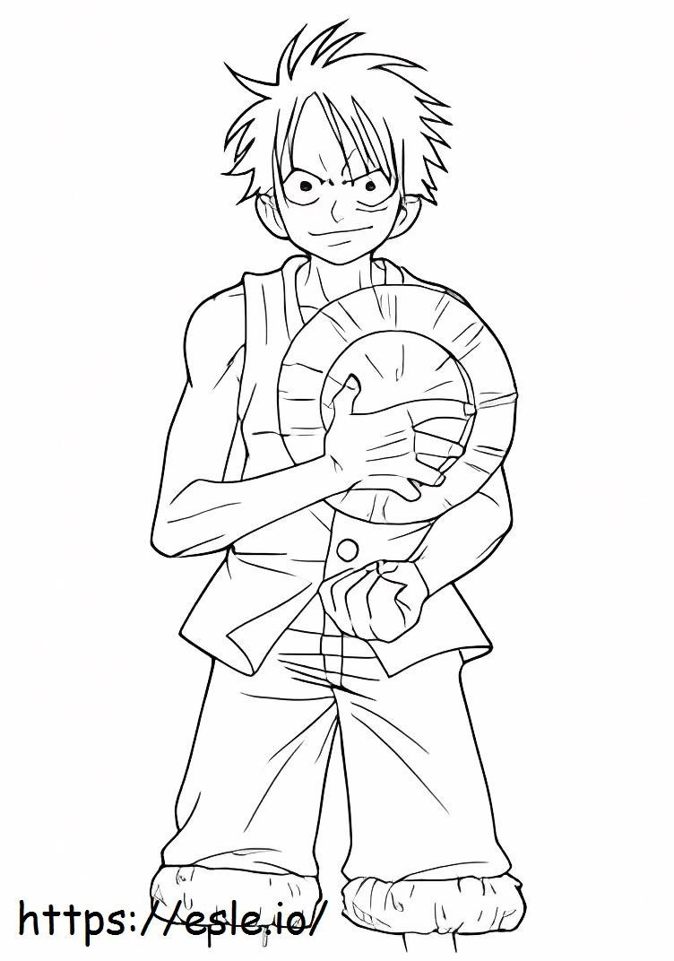 Captain Luffy coloring page