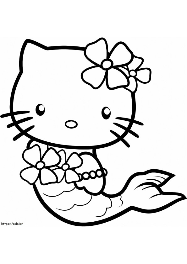 1539941740 Kitty Hello Kitty Sirene Gratis Kinderpagina's In 6 Karafbistro Prinses Tutu Afbeeldingen kleurplaat