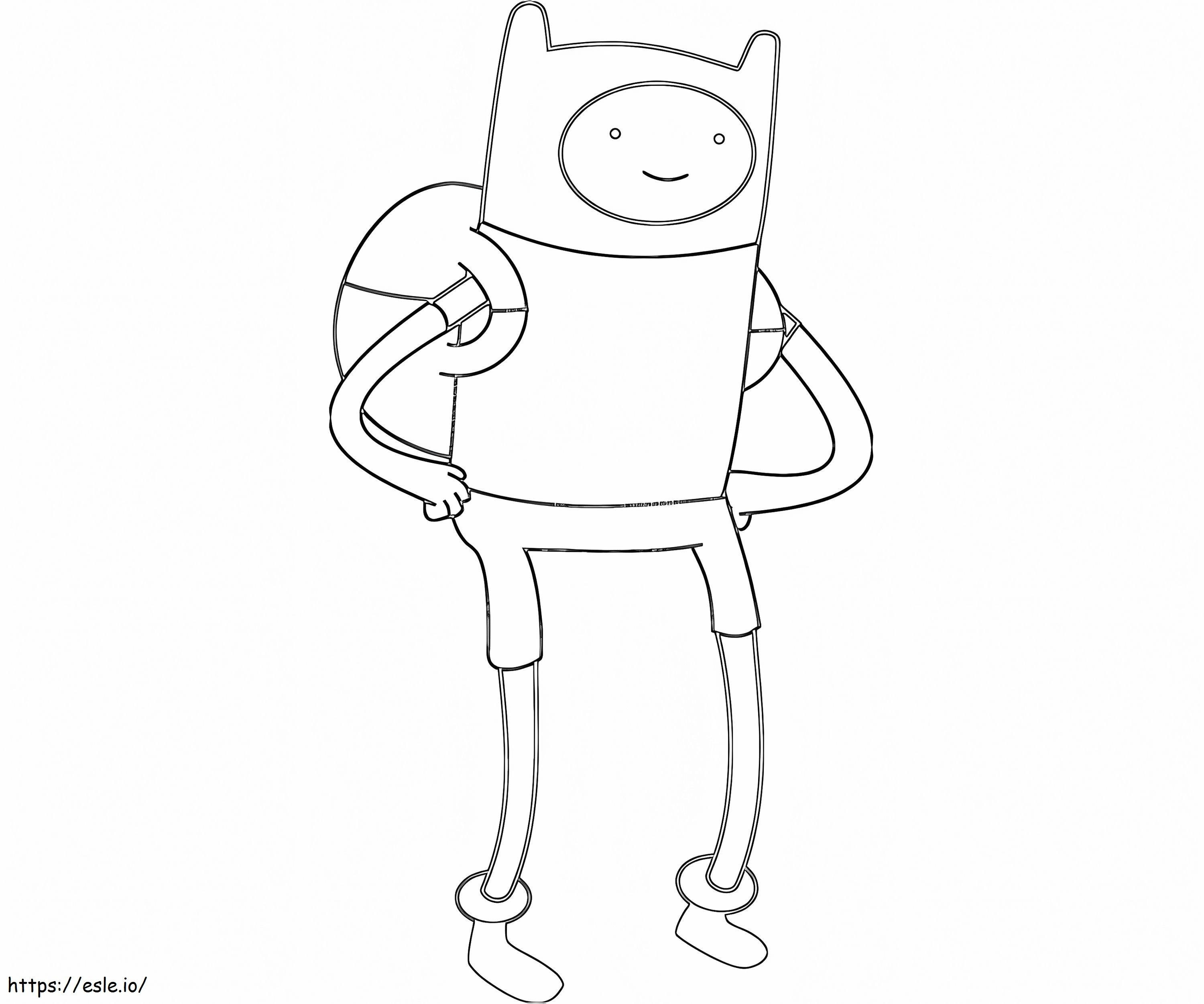 Finn Standing coloring page