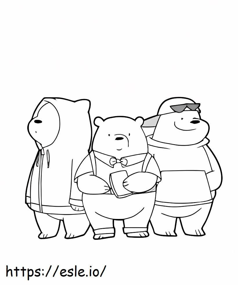 Cool Ice Bear Three coloring page