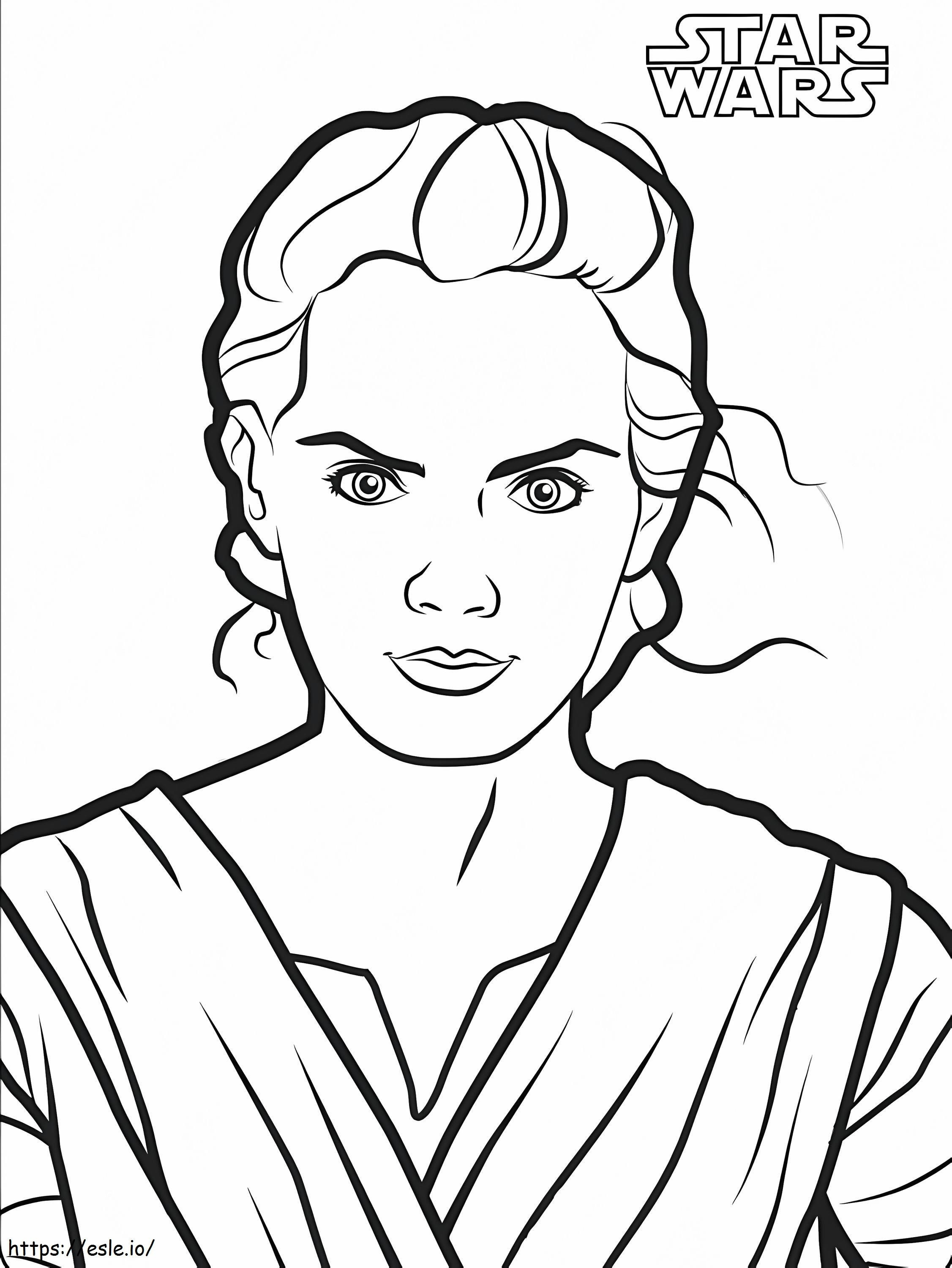 Reys Face coloring page