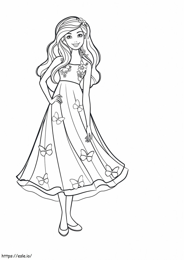 Princess Magic Hair coloring page