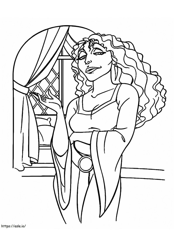 Free Mother Gothel coloring page
