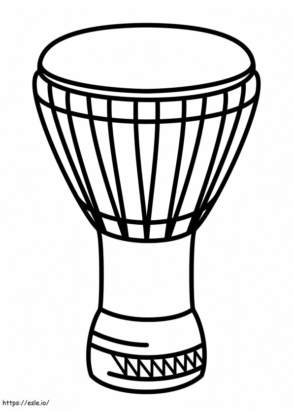 Normal Djembe coloring page