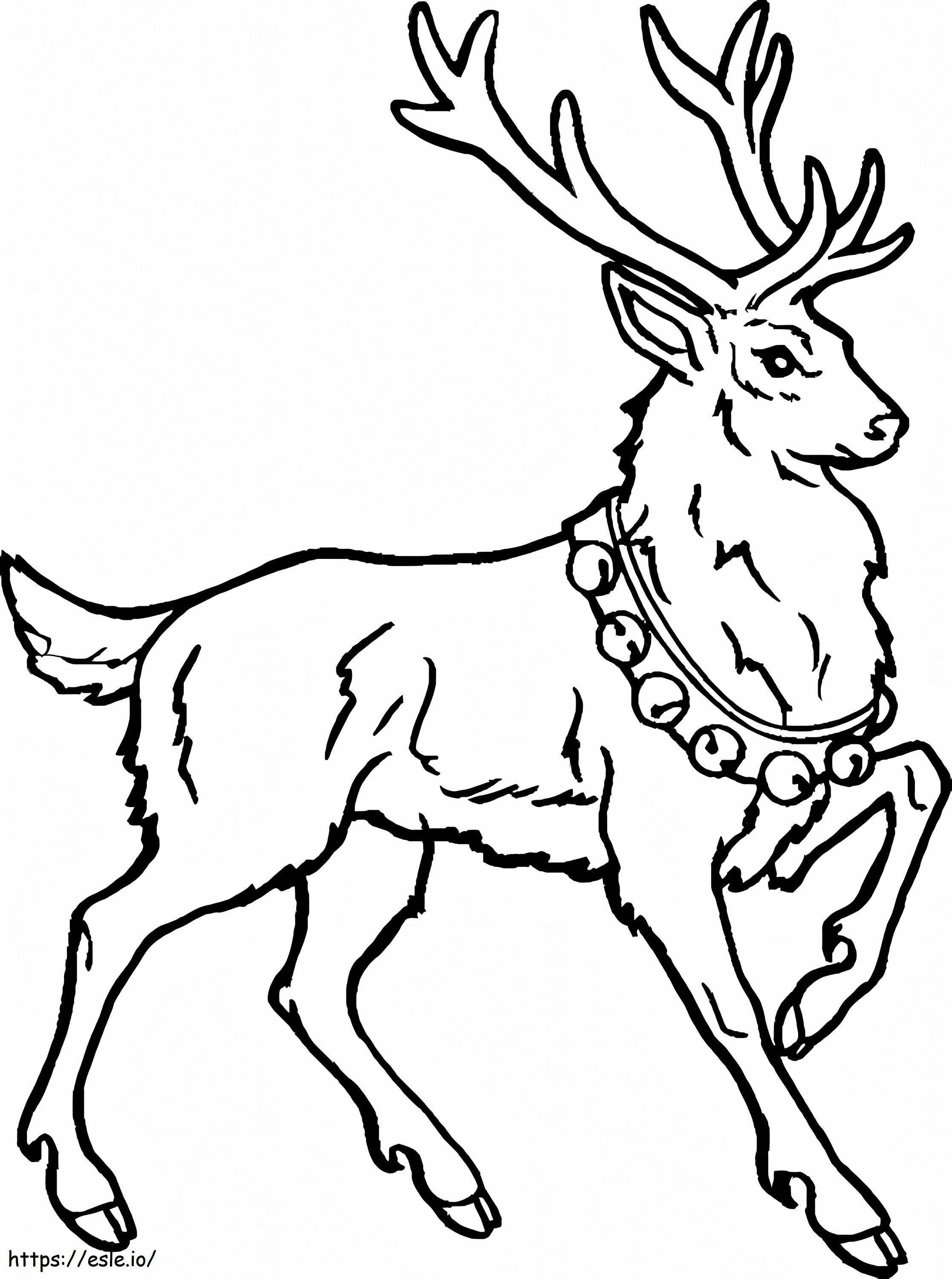 Awesome Reindeer coloring page