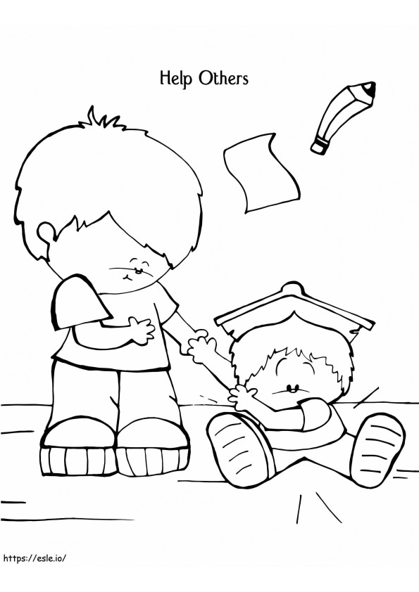 Caring For Others coloring page