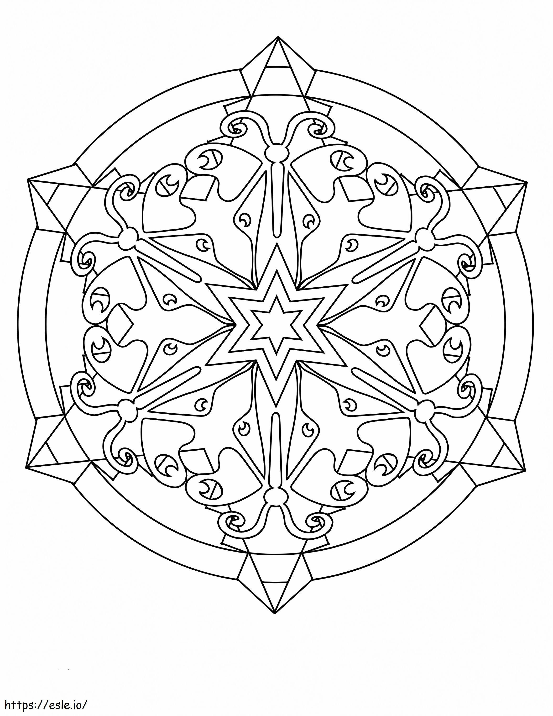 Kaleidoscope 7 coloring page