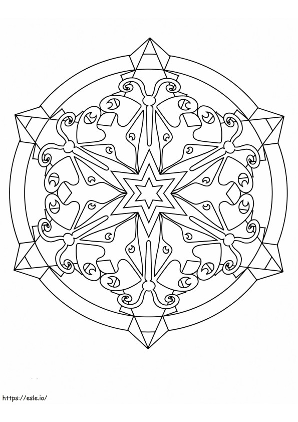 Kaleidoscope 7 coloring page