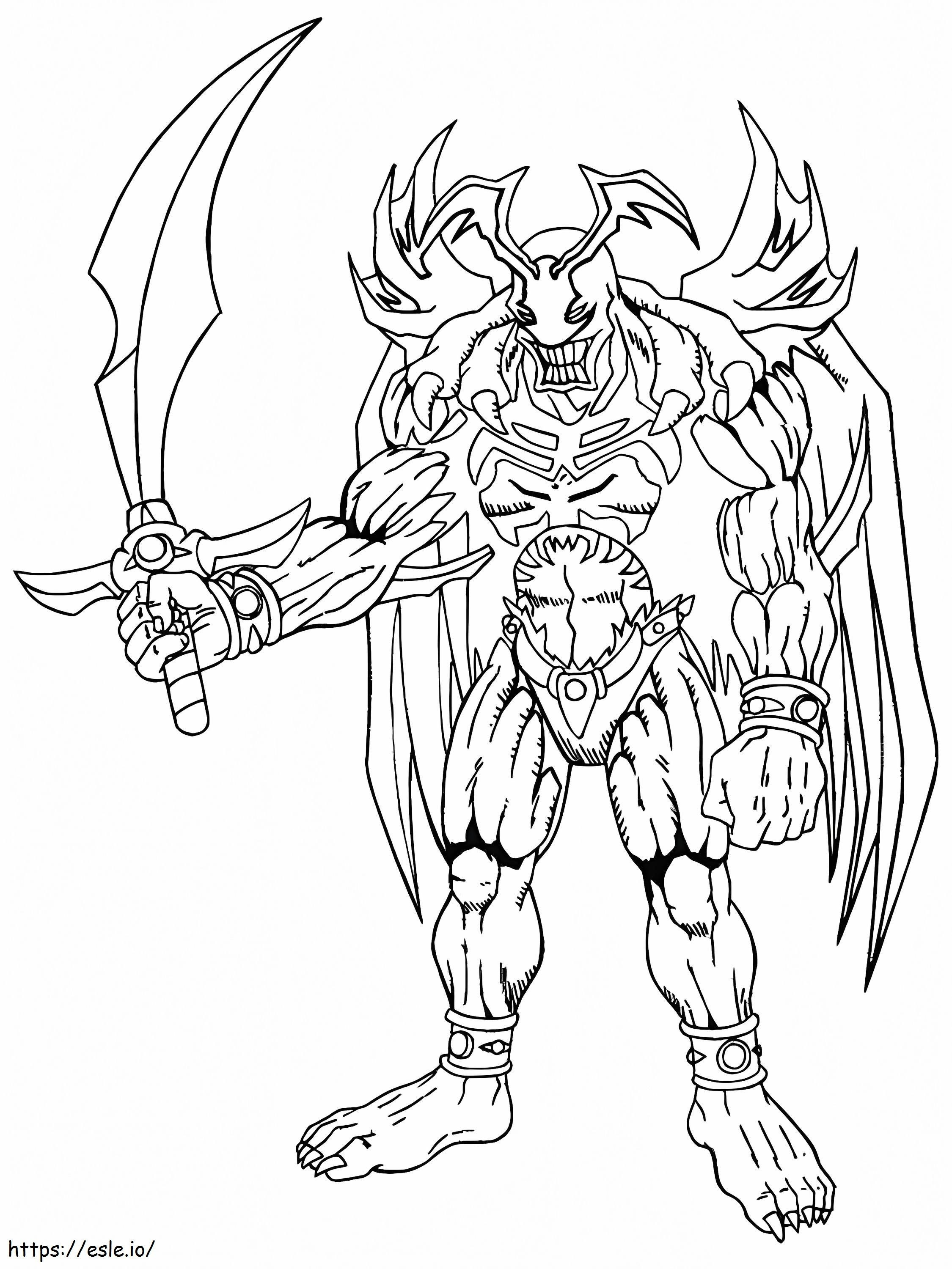 Yu Gi Oh 9 coloring page
