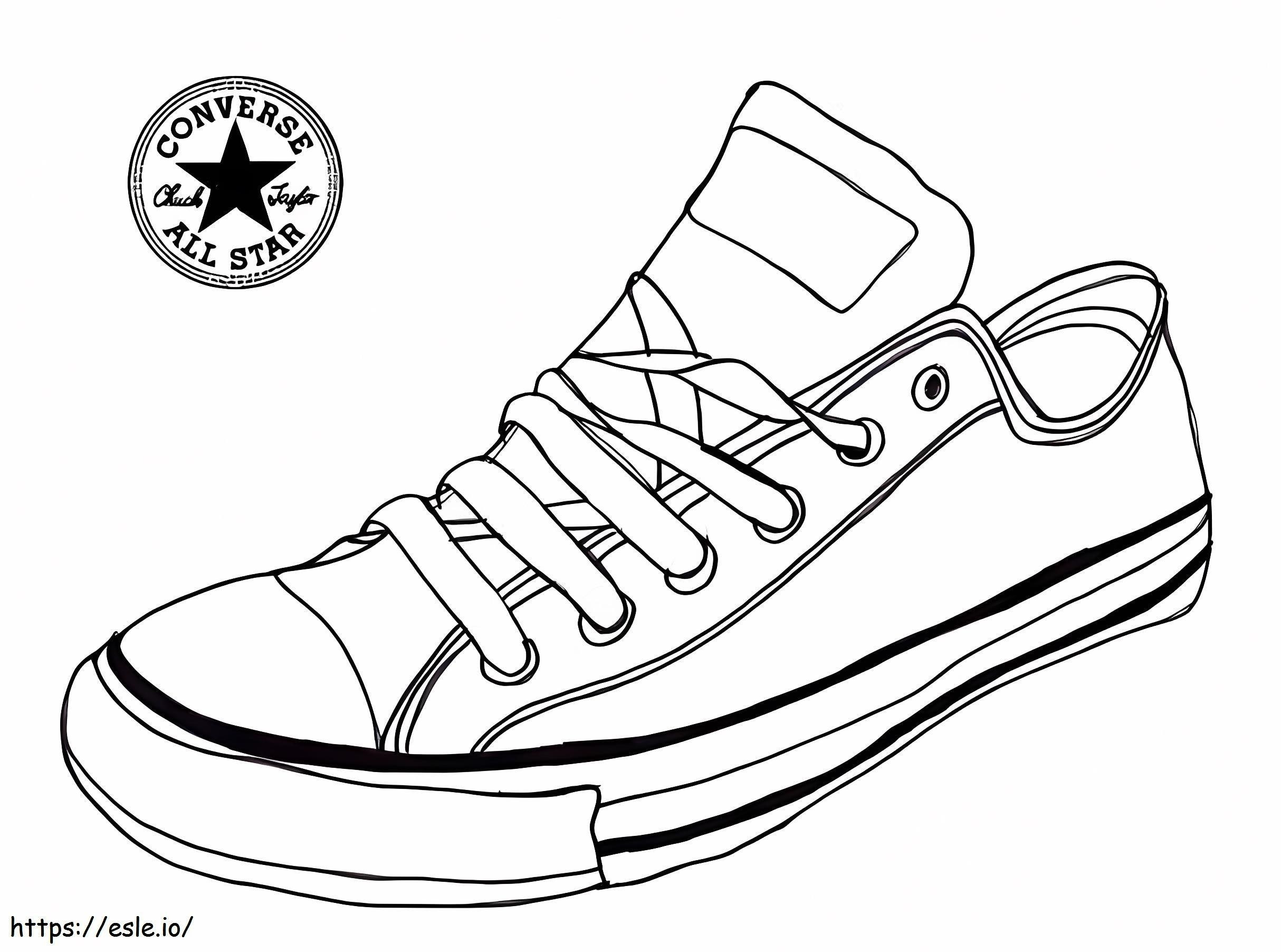 Converse Low coloring page