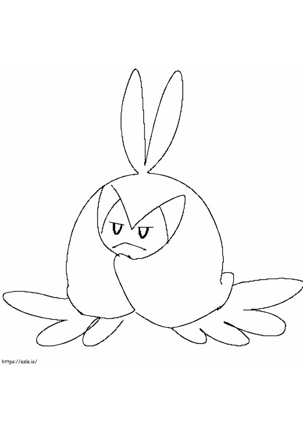 Coloriage Pokémon Swadloon drôle à imprimer dessin