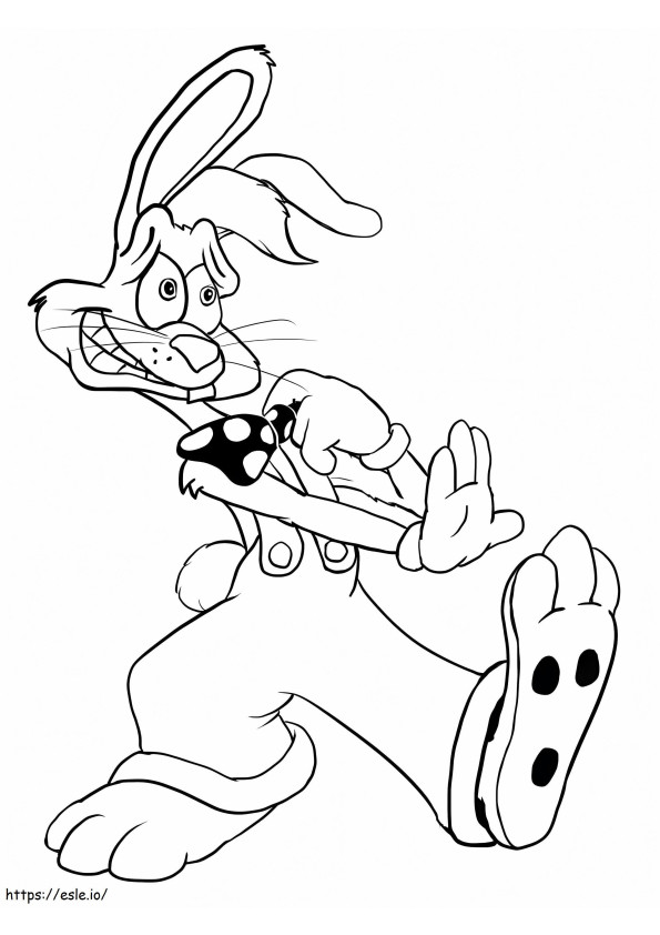 Free Printable Roger Rabbit coloring page