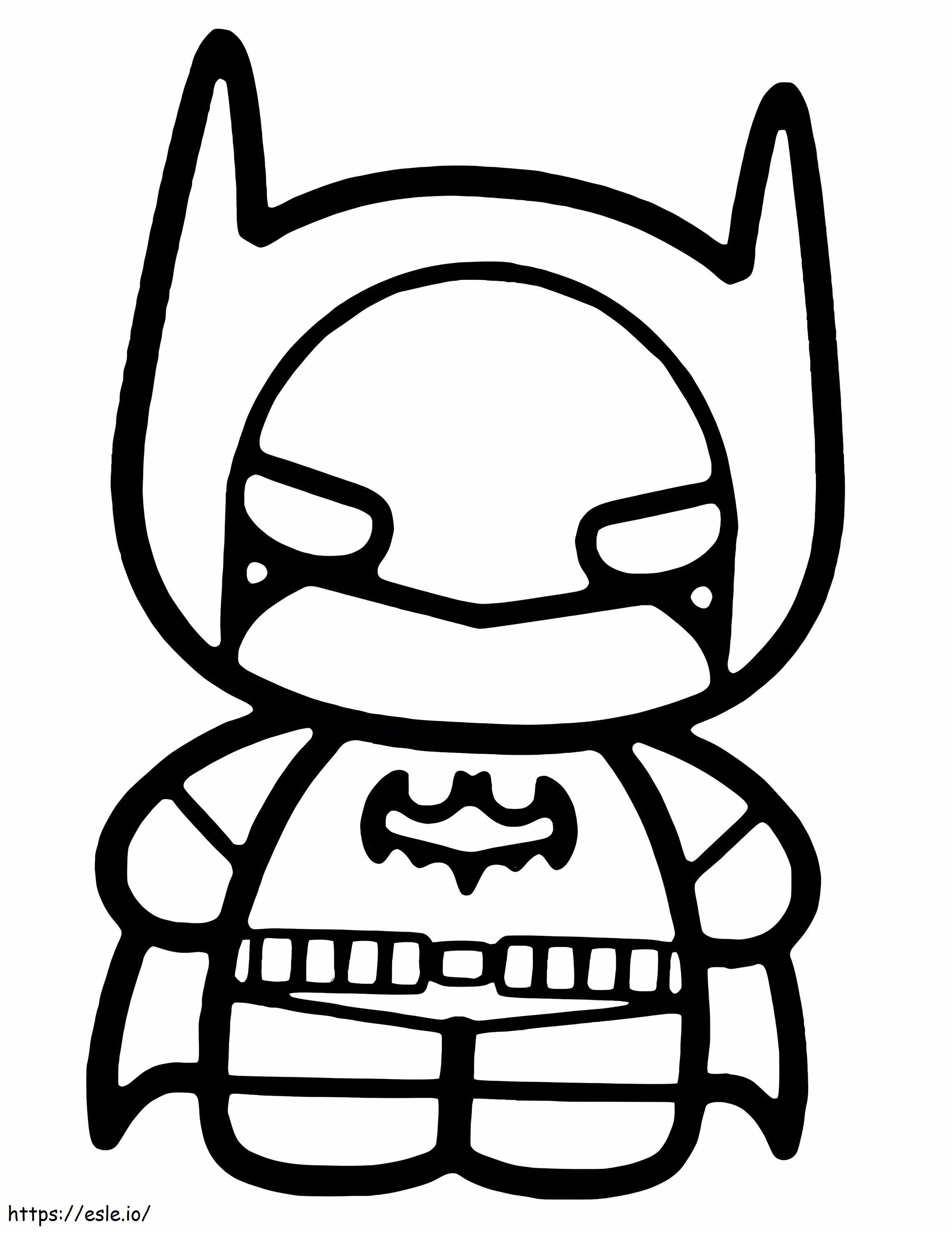 Adorable Batman coloring page