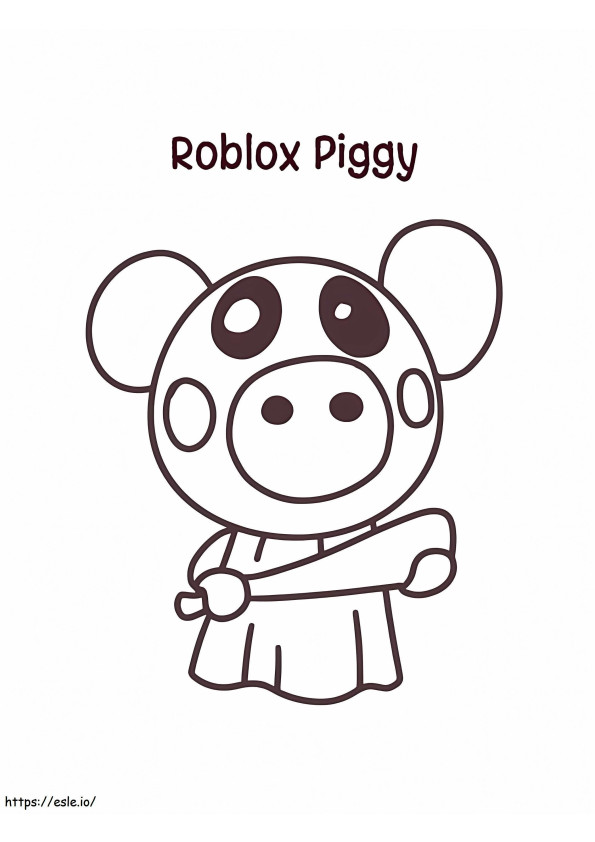 Piggy Roblox 5 kleurplaat