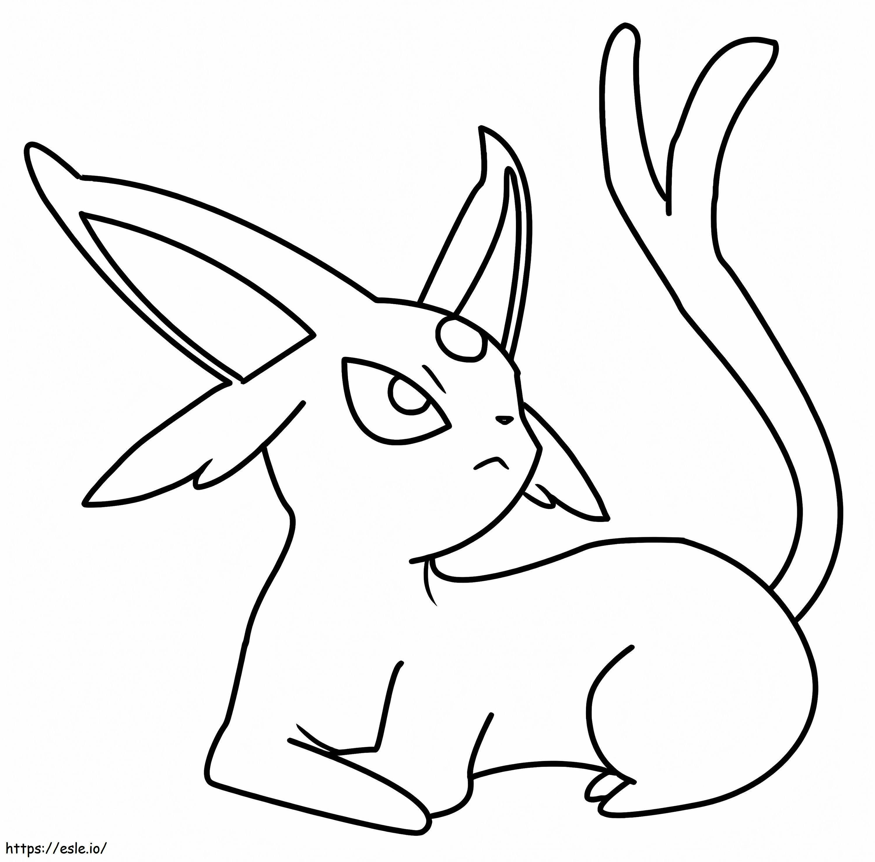 Espeon 4 coloring page