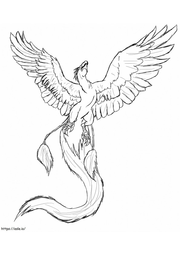 Phoenix Is Flying coloring page
