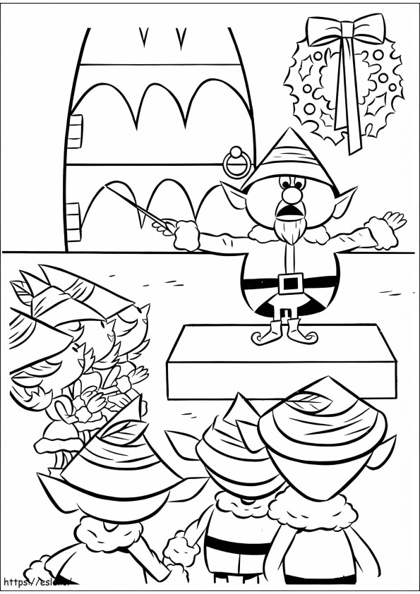 Rudolph 12 coloring page