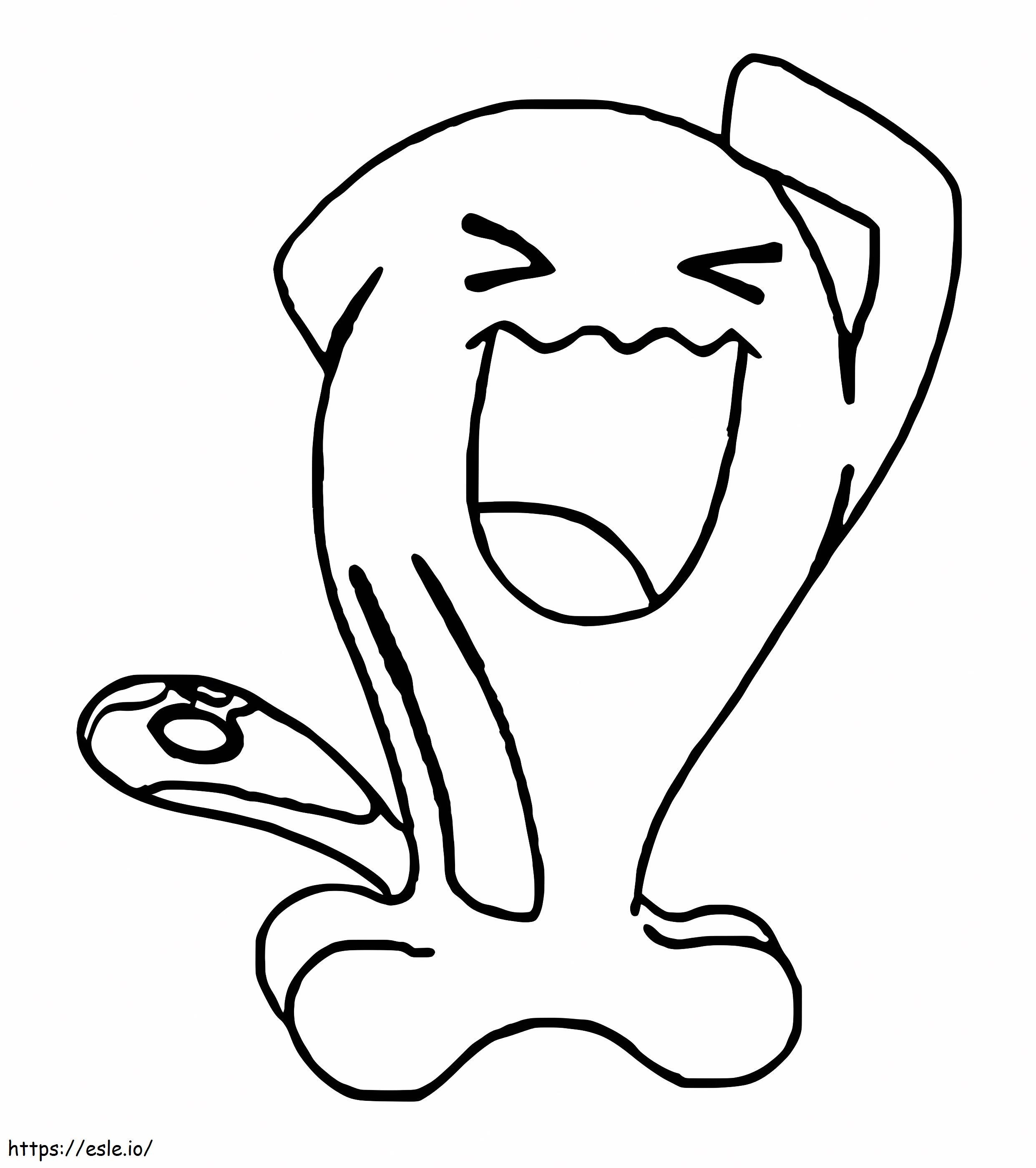 Coloriage Pokémon Qulbutoke à imprimer gratuit