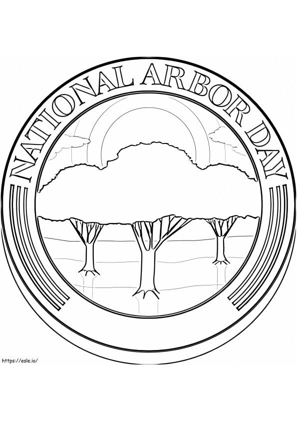 Hari Arbor Nasional Gambar Mewarnai