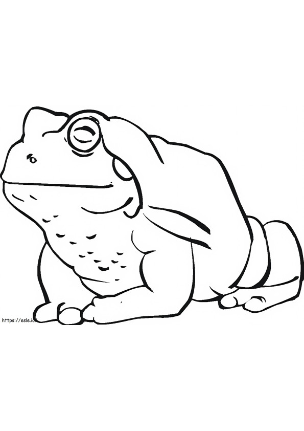 Happy Toad coloring page