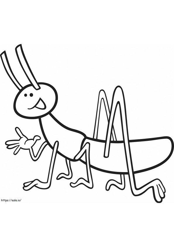 Grasshopper Fun coloring page