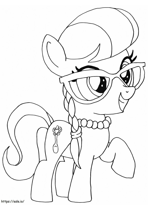 My Little Pony Silver Spoon coloring page