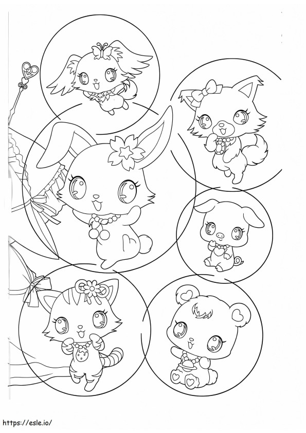 Jewelpets 7 coloring page