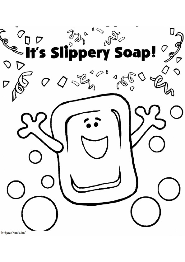 Soap For Hygiene coloring page