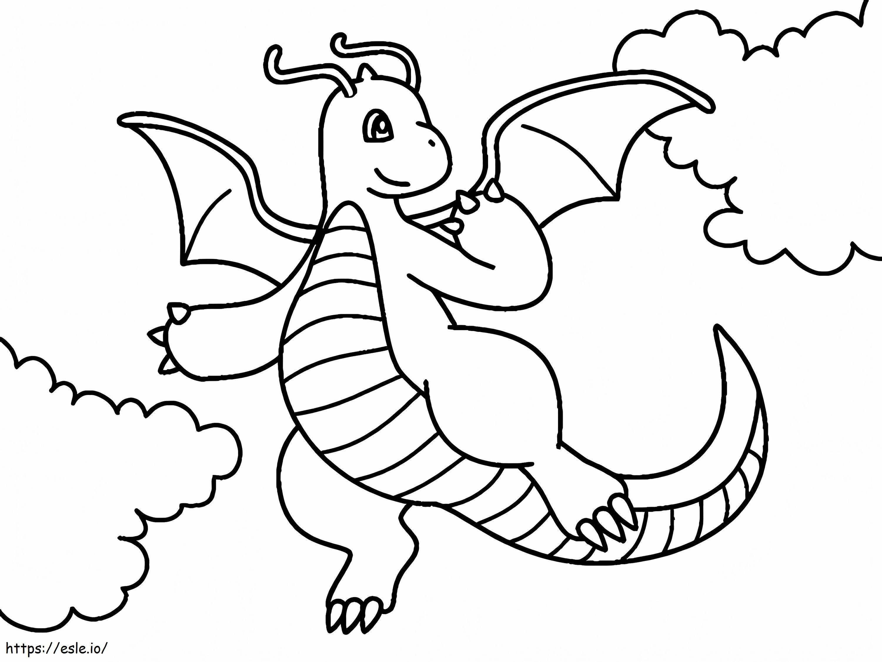 Dragonite 4 coloring page