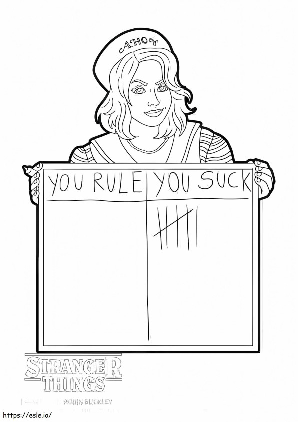 Stranger Things Coloring Page 1 coloring page