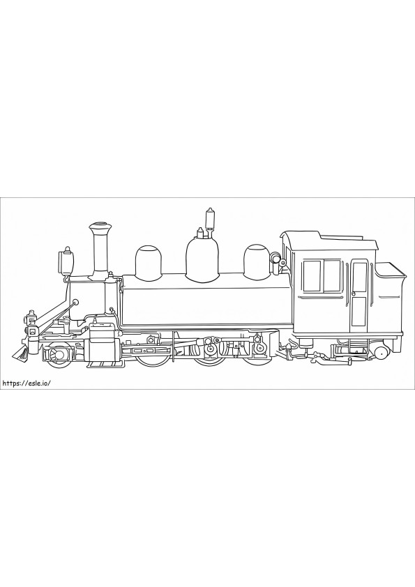 Eine einfache Lokomotive ausmalbilder